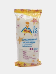Ежедневные прокладки МИС (MIS) из целлюлозы с абсорбентом 2 капли 20 штук в пакете
