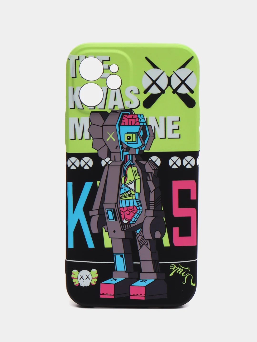 Лайм чехол KAWS для iPhone 12