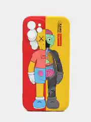Желтый чехол KAWS для iPhone 12