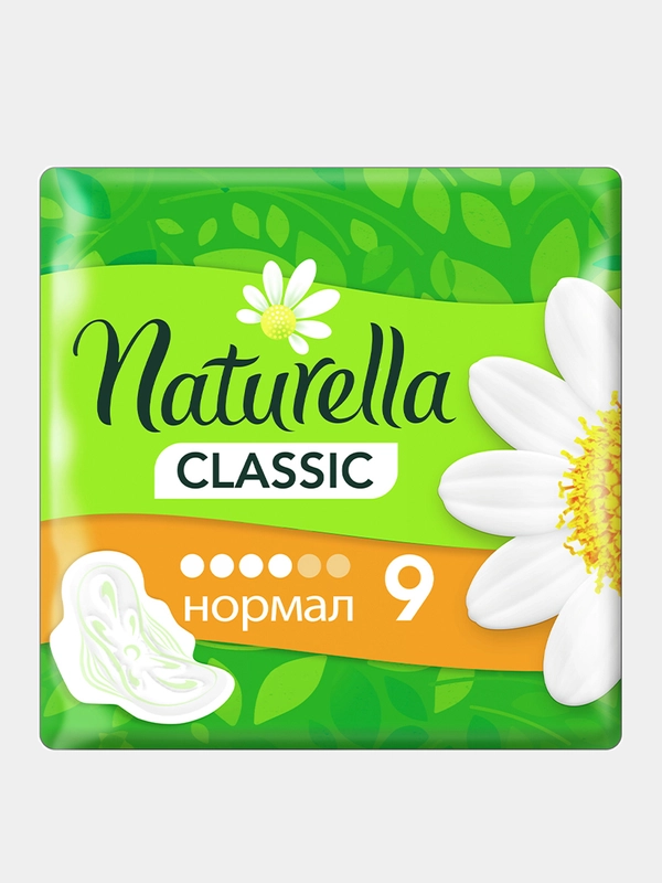 Гигиенические прокладки Naturella Classic, с ромашкой, 9 штук