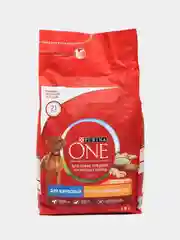 Сухой корм Purina One для собак средних и крупных пород, с курицей и с рисом, 3,8 кг
