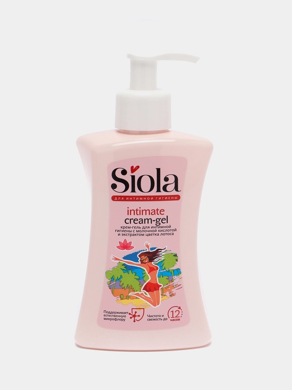 Крем-гель для интимной гигиены SIOLA "Intimate" с молочной кислотой и экстрактом лотоса