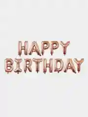 Розовый шары Happy Birthday, разные цвета