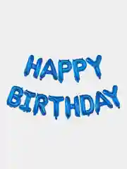 Голубой шары Happy Birthday, разные цвета