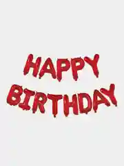 Красный шары Happy Birthday, разные цвета