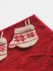 Конфетный придверный коврик входной, новогодний, 60 см