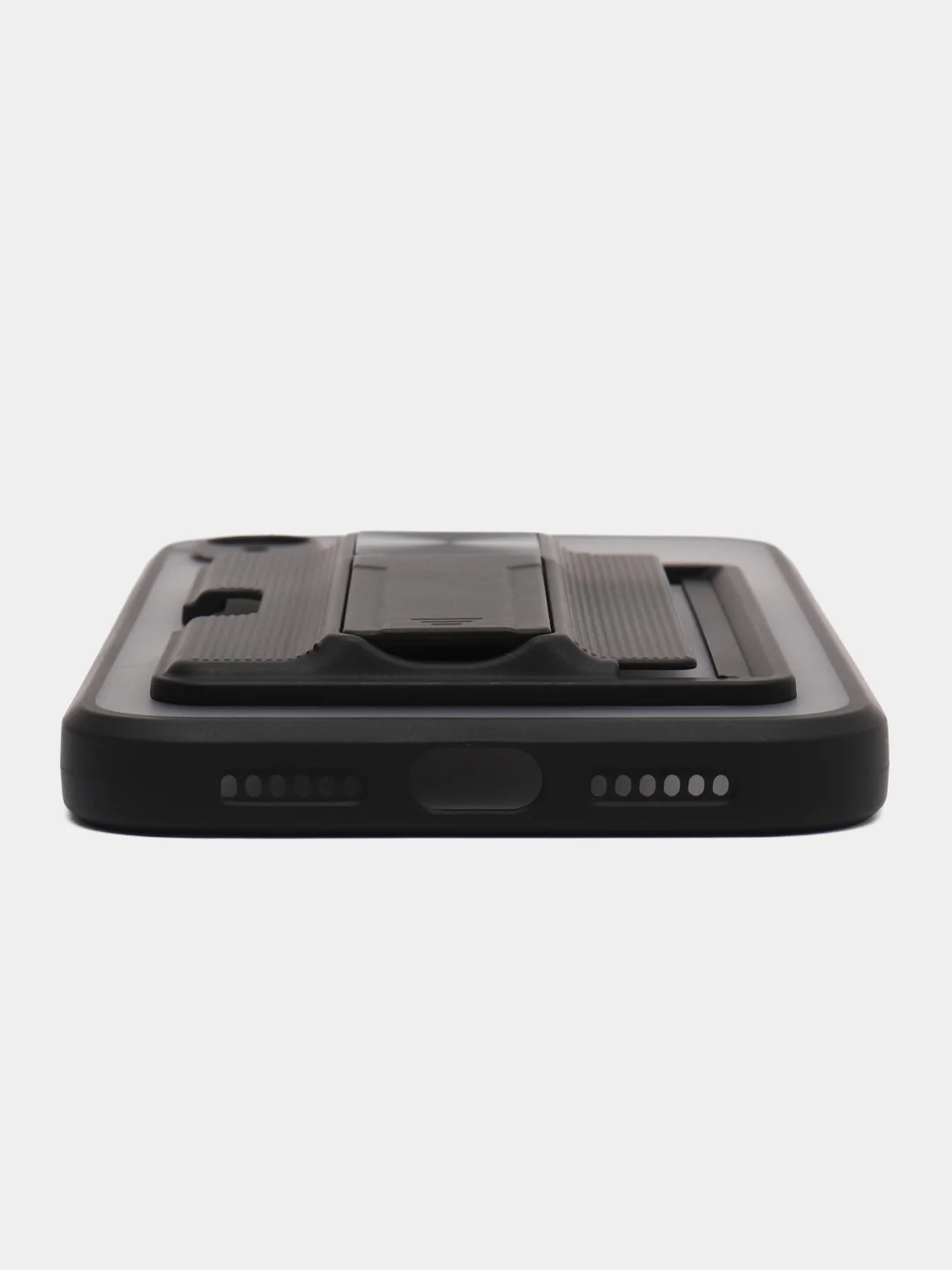 Черный чехол с карманом для карт на iPhone 7, 8, XR, 11, 12, 13, Pro, Max, SE, магнит, подставка