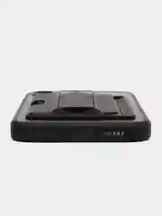 Черный чехол с карманом для карт на iPhone 7, 8, XR, 11, 12, 13, Pro, Max, SE, магнит, подставка