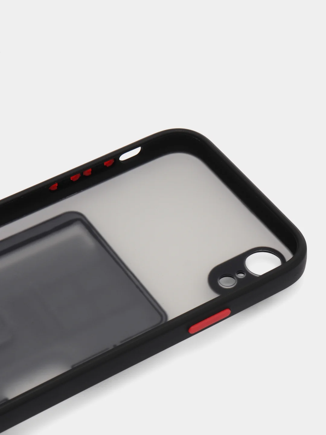 Черный чехол с карманом для карт на iPhone 7, 8, XR, 11, 12, 13, Pro, Max, SE, магнит, подставка