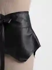 Черный пояс женский для платья и рубашки,  баска женская, пояс на талию