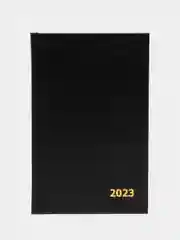 Черный ежедневник А5, датированный, 2023 год