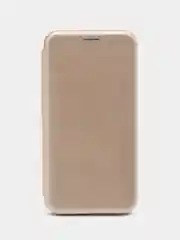 Золотой чехол книжка из эко кожи с карманом на Samsung A5, A6, A8 Plus 2018, A10S, A107 2019