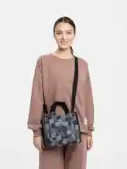 Серебряный сумка женская, через плечо