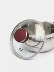 Ковш из нержавеющей стали с крышкой  1.1 л 14 см VENSAL Joli VS1542