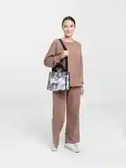 Серый сумка женская, через плечо