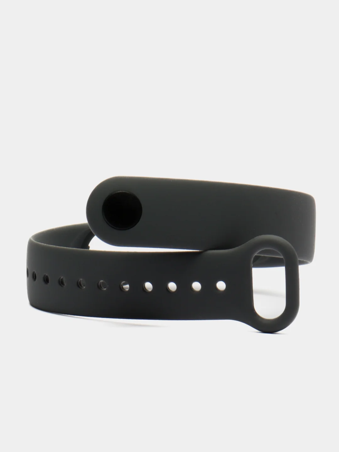 Тёмно-серый силиконовый ремешок для Xiaomi Mi Band 5 / 6 /  7