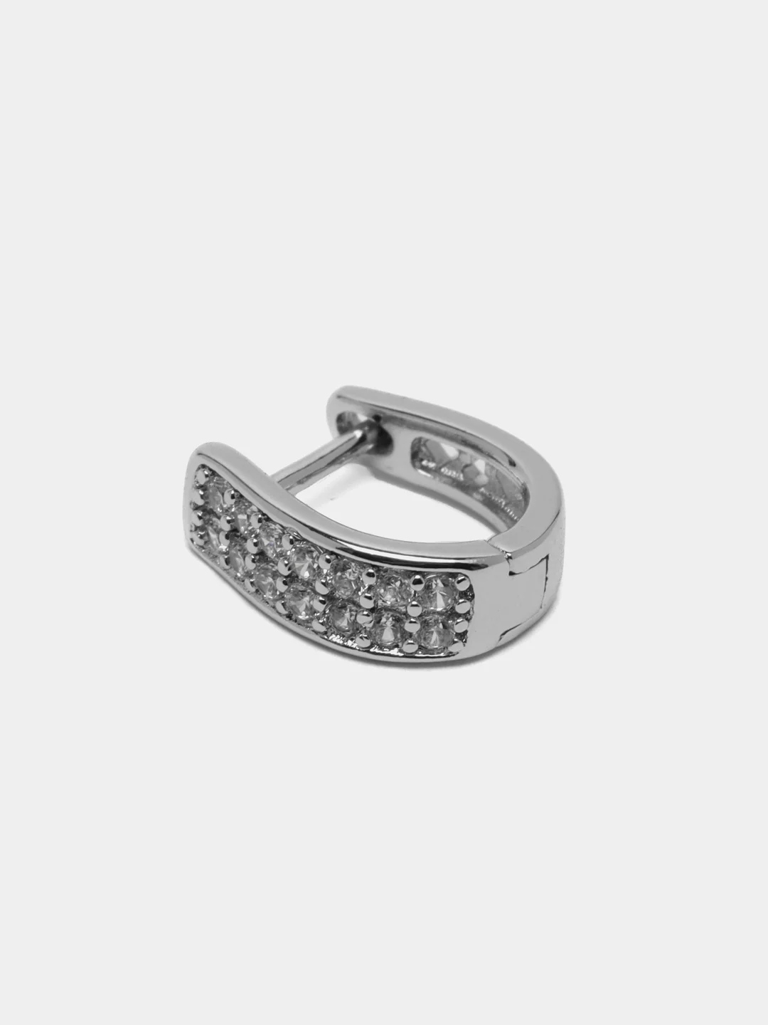 Серьги H01-7608, покрытие родий