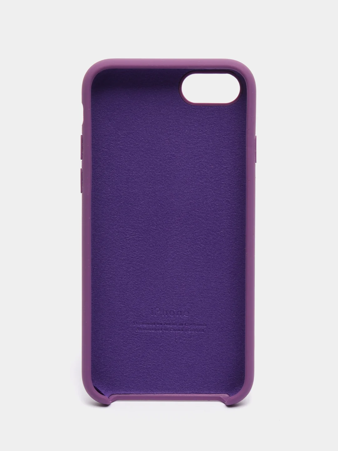 Тёмно-бордовый чехол Silicone Case для iPhone 7, 8, SE 2020, с открытым низом