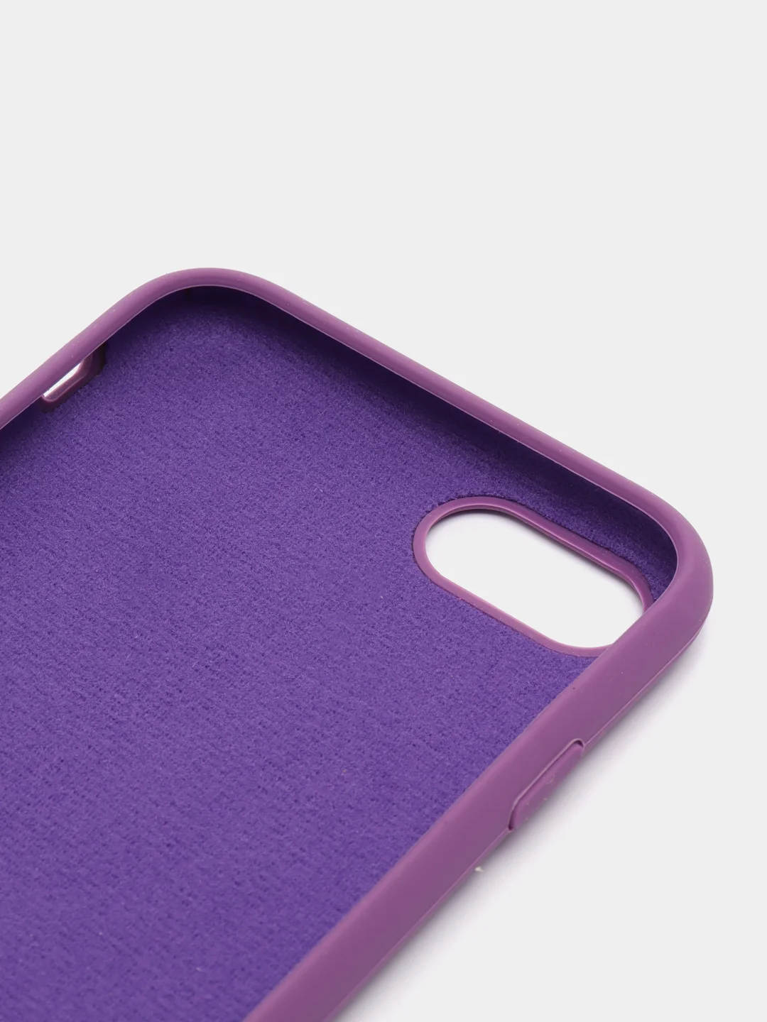 Тёмно-бордовый чехол Silicone Case для iPhone 7, 8, SE 2020, с открытым низом