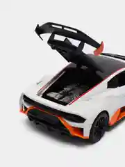 Белый металлическая модель ламборгини, свет, звук, 1:24, 1900-11