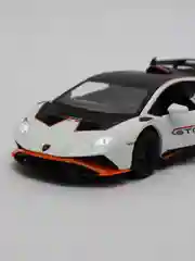 Белый металлическая модель ламборгини, свет, звук, 1:24, 1900-11