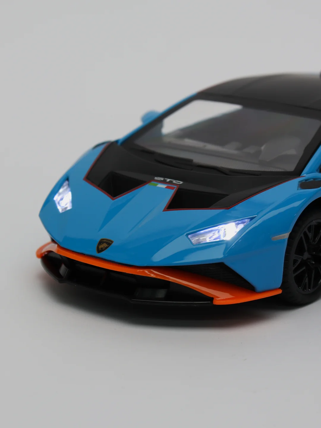 Синий металлическая модель ламборгини, свет, звук, 1:24, 1900-11