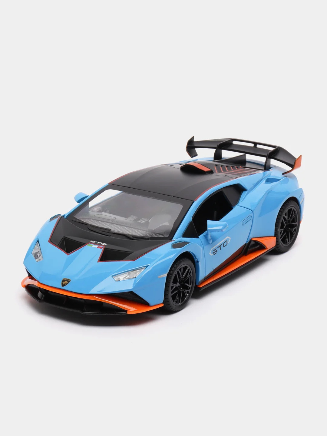 Синий металлическая модель ламборгини, свет, звук, 1:24, 1900-11