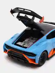 Синий металлическая модель ламборгини, свет, звук, 1:24, 1900-11