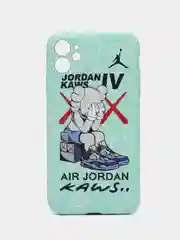 Бирюзовый чехол для iPhone 11 KAWS