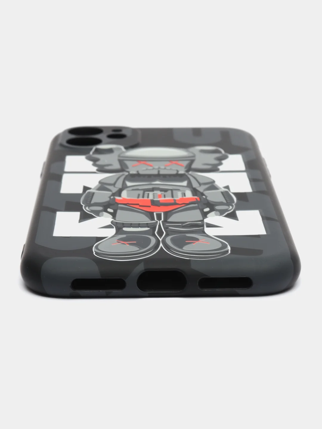Серый чехол для iPhone 11 KAWS