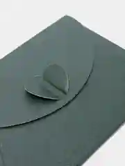 Зеленый конверт для сертификатов, 7 х 10