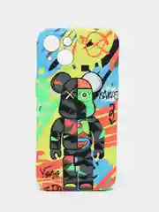 Салатовый чехол KAWS для iPhone 13