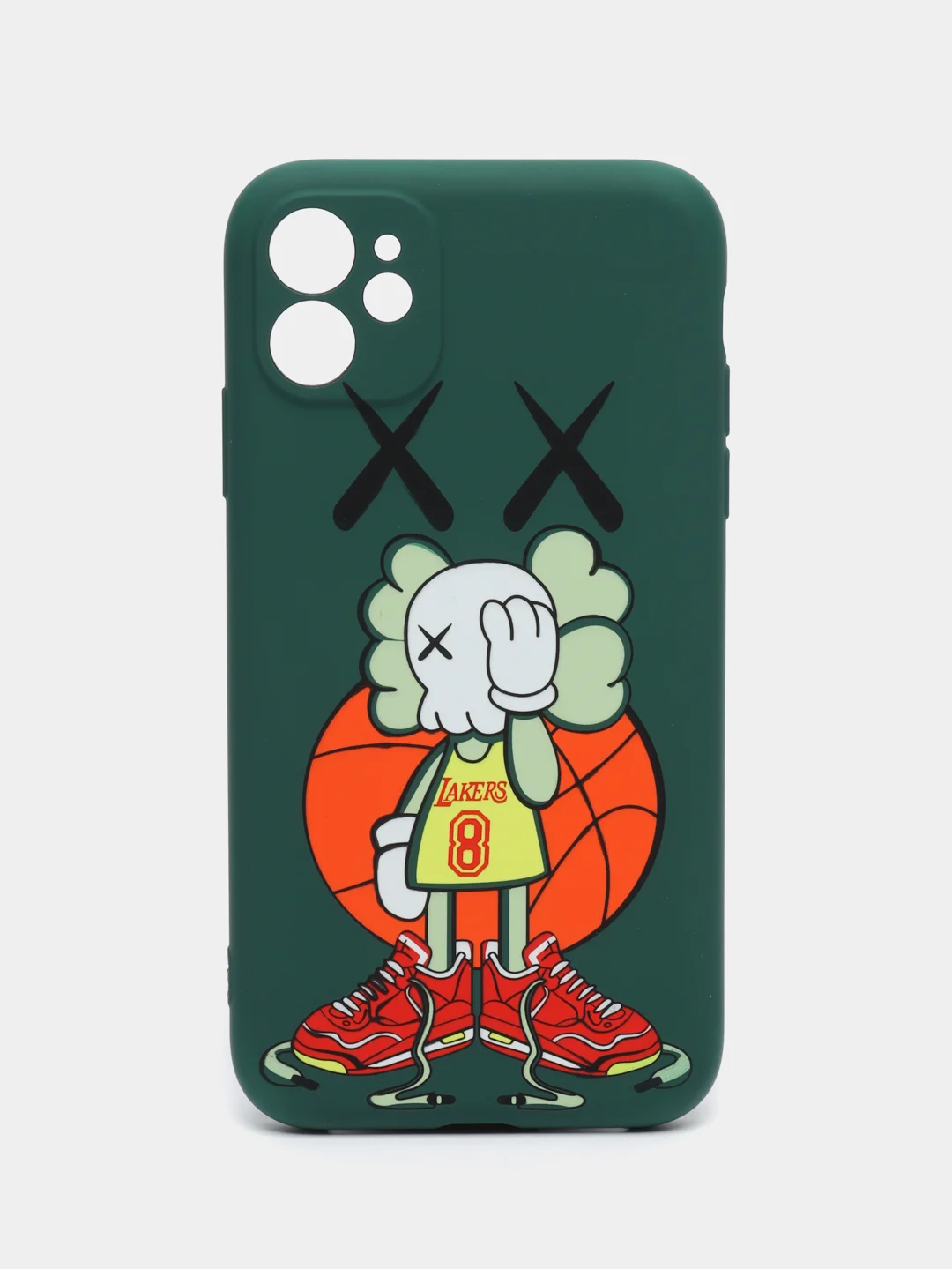 Зеленый чехол для iPhone 11 KAWS