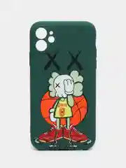 Зеленый чехол для iPhone 11 KAWS
