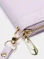 Лавандовый кошелек женский, из экокожи