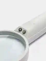 Лупа ручная, круглая, 4х, 65 мм, с подсветкой (2 LED), белая