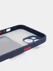 Темно-синий чехол с карманом для карт на iPhone 7, 8, XR, 11, 12, 13, Pro, Max, SE, магнит, подставка