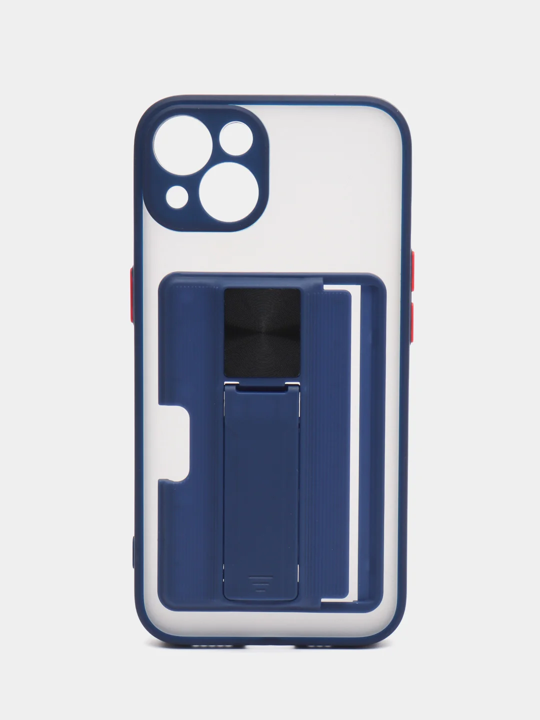 Темно-синий чехол с карманом для карт на iPhone 7, 8, XR, 11, 12, 13, Pro, Max, SE, магнит, подставка