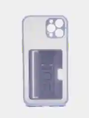 Лавандовый чехол с карманом для карт на iPhone 7, 8, XR, 11, 12, 13, Pro, Max, SE, магнит, подставка