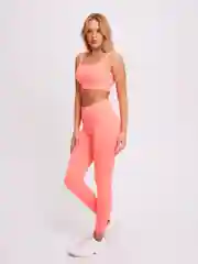 Кораллово-розовый костюм спортивный женский для фитнеса