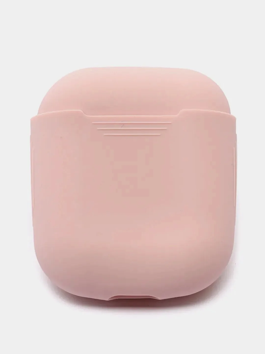Бежевый меланж силиконовый чехол для наушников Apple AirPods 1 / 2