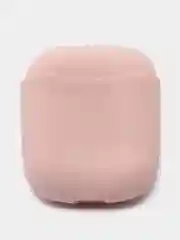 Бежевый меланж силиконовый чехол для наушников Apple AirPods 1 / 2