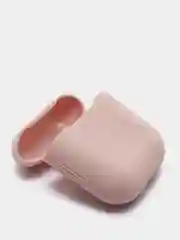 Бежевый меланж силиконовый чехол для наушников Apple AirPods 1 / 2