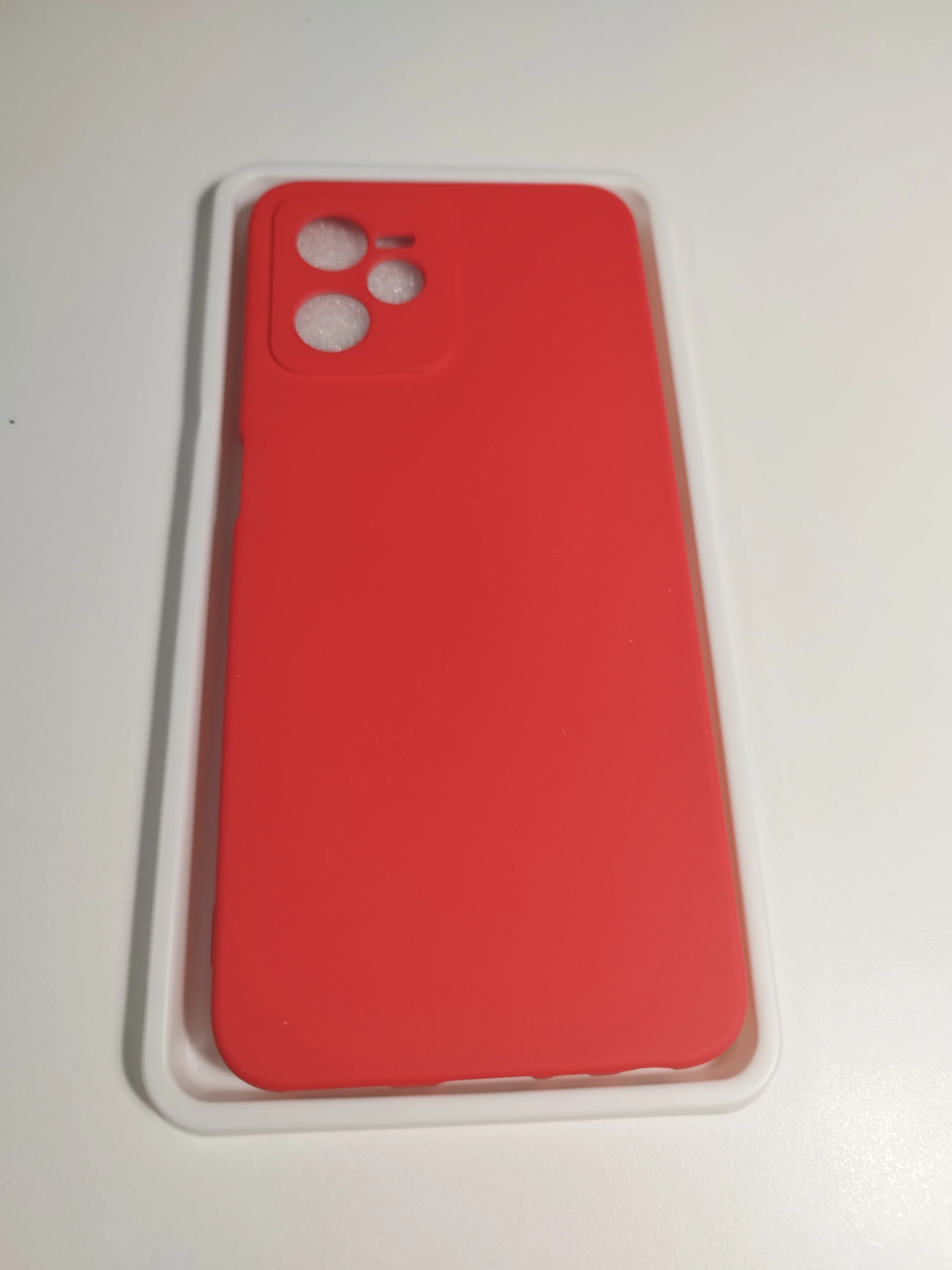 Синий чехол для Realme C35 с бархатом внутри и защита камеры