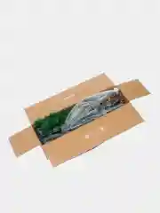 Зеленый елка искусственная, сборная, с инеем, шишками, три размера