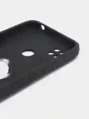 Черный чехол для Xiaomi Redmi 9C, Redmi 10A, противоударный с металлической подставкой-кольцом
