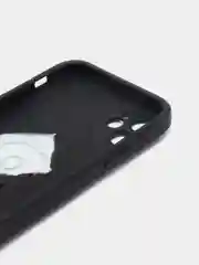 Черный чехол Apple iPhone 11 (6.1), противоударный, с металлической подставкой кольцом