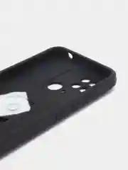 Хром чехол Xiaomi Redmi 10C / Poco C40, Редми 10C / Поко C40 с металлической подставкой кольцом