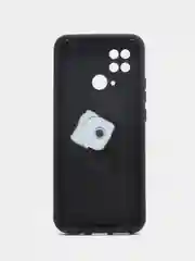 Хром чехол Xiaomi Redmi 10C / Poco C40, Редми 10C / Поко C40 с металлической подставкой кольцом