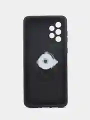 Хром чехол Samsung Galaxy A73, Самсунг А73 5G противоударный с металлической подставкой кольцом